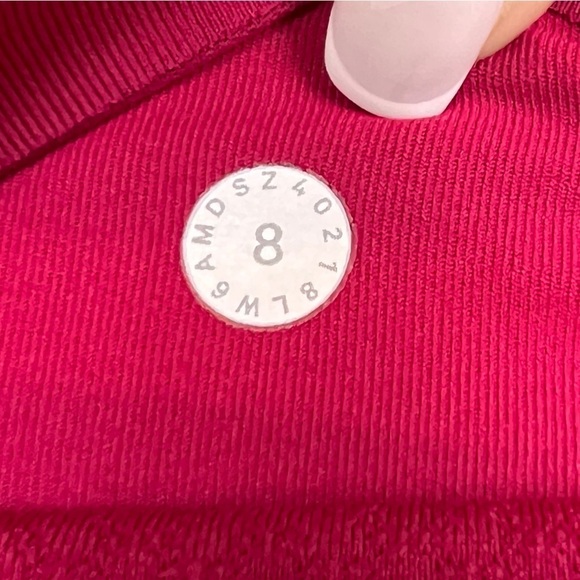 Lululemon Time to Sweat Crop 23” Ruby Red - Picture 4 of 4